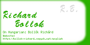 richard bollok business card