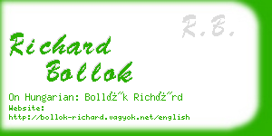 richard bollok business card